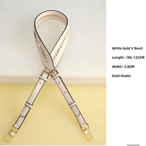 WHITE long shoulder Strap